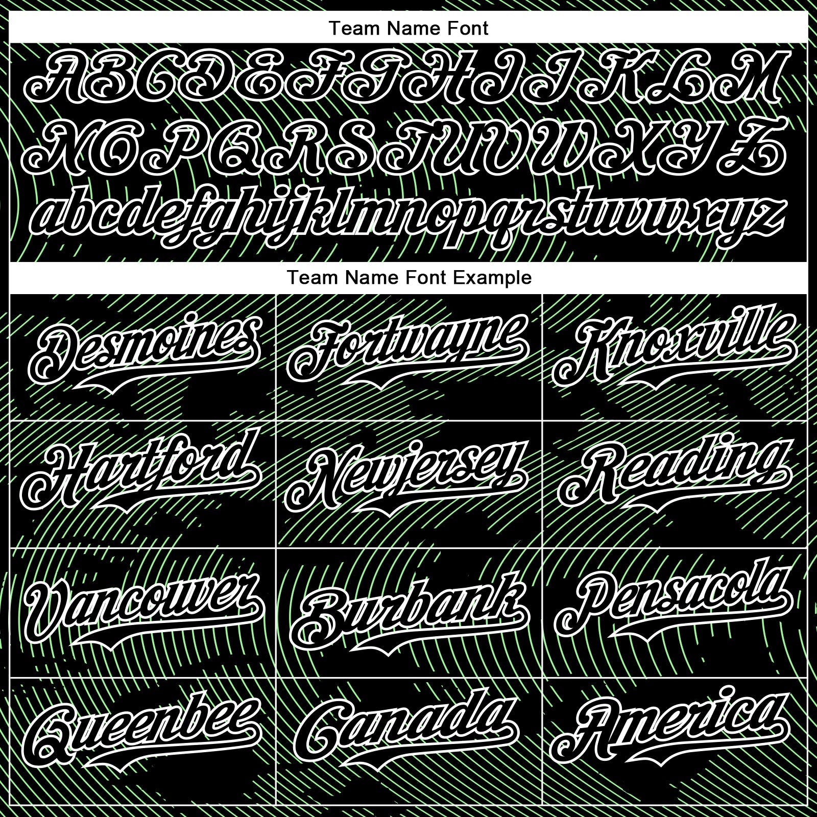 Custom Black Pea Green-White Curve Lines Bomber Full-Snap Varsity Letterman Hoodie Jacket view 5