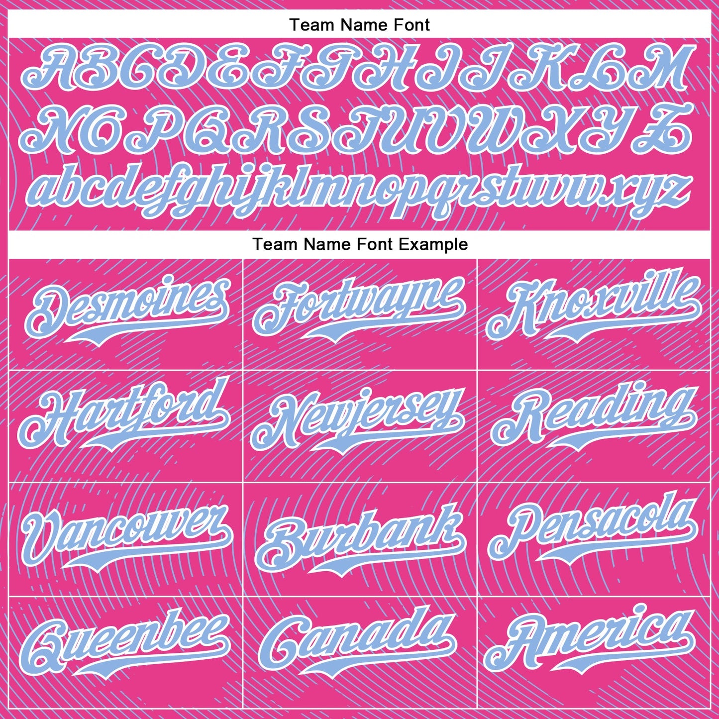 Custom Pink Light Blue-White Curve Lines Bomber Full-Snap Varsity Letterman Hoodie Jacket view 5