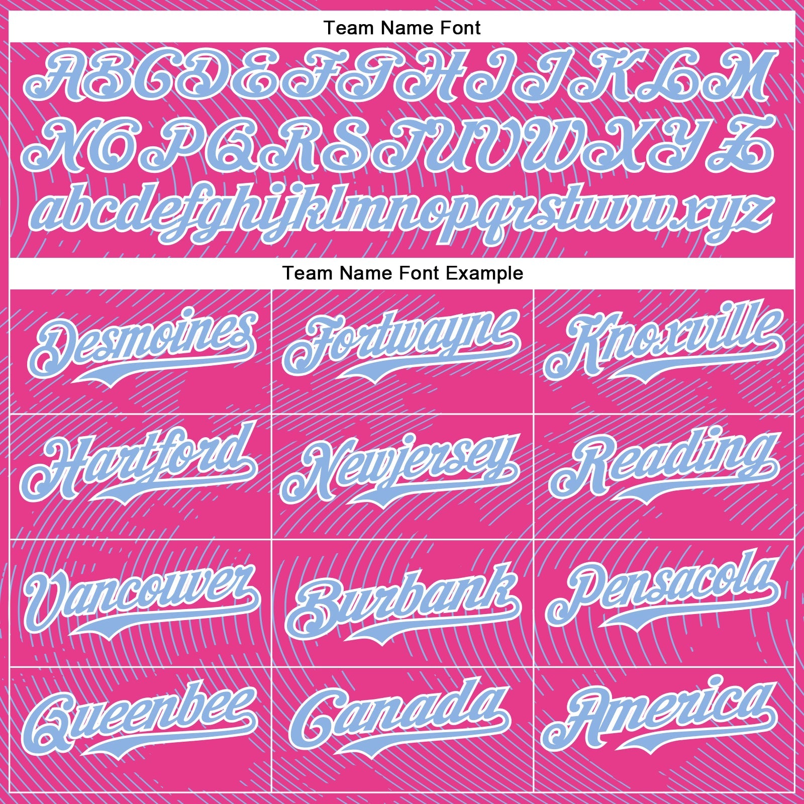 Custom Pink Light Blue-White Curve Lines Bomber Full-Snap Varsity Letterman Hoodie Jacket view 5