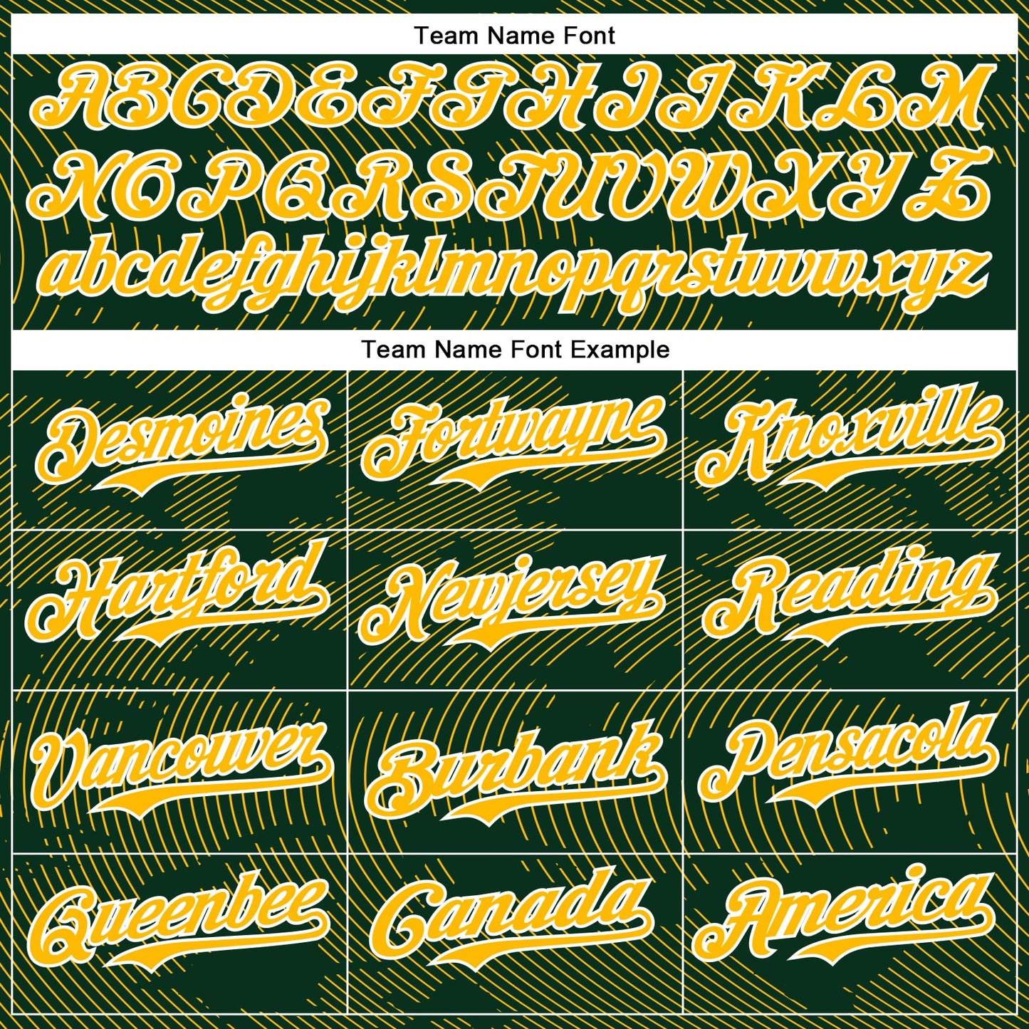 Custom Green Gold-White Curve Lines Bomber Full-Snap Varsity Letterman Hoodie Jacket view 5