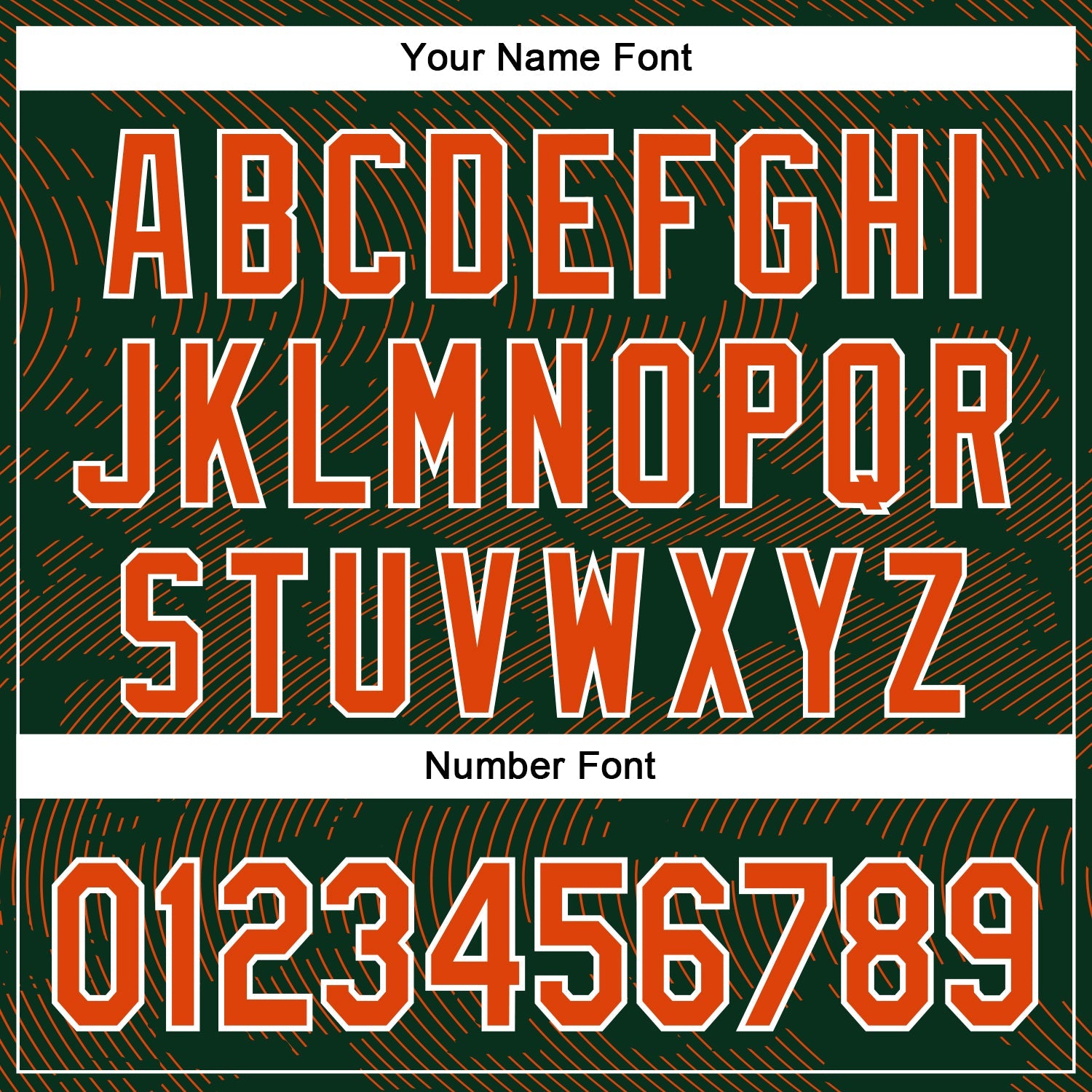 Custom Green Orange-White Curve Lines Bomber Full-Snap Varsity Letterman Hoodie Jacket view 6