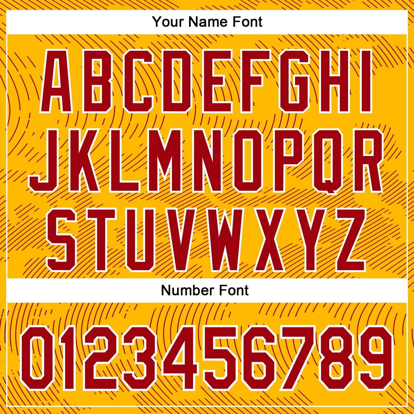 Custom Gold Red-White Curve Lines Bomber Full-Snap Varsity Letterman Hoodie Jacket view 6