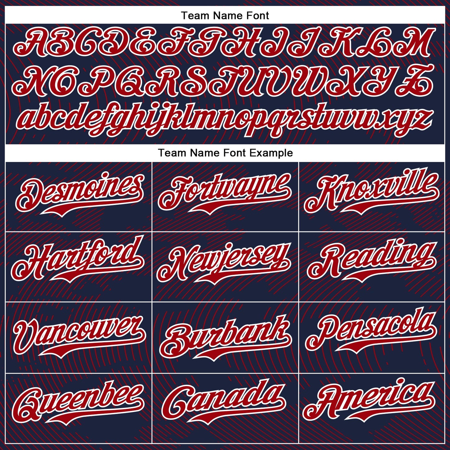 Custom Navy Red-White Curve Lines Bomber Full-Snap Varsity Letterman Hoodie Jacket view 5