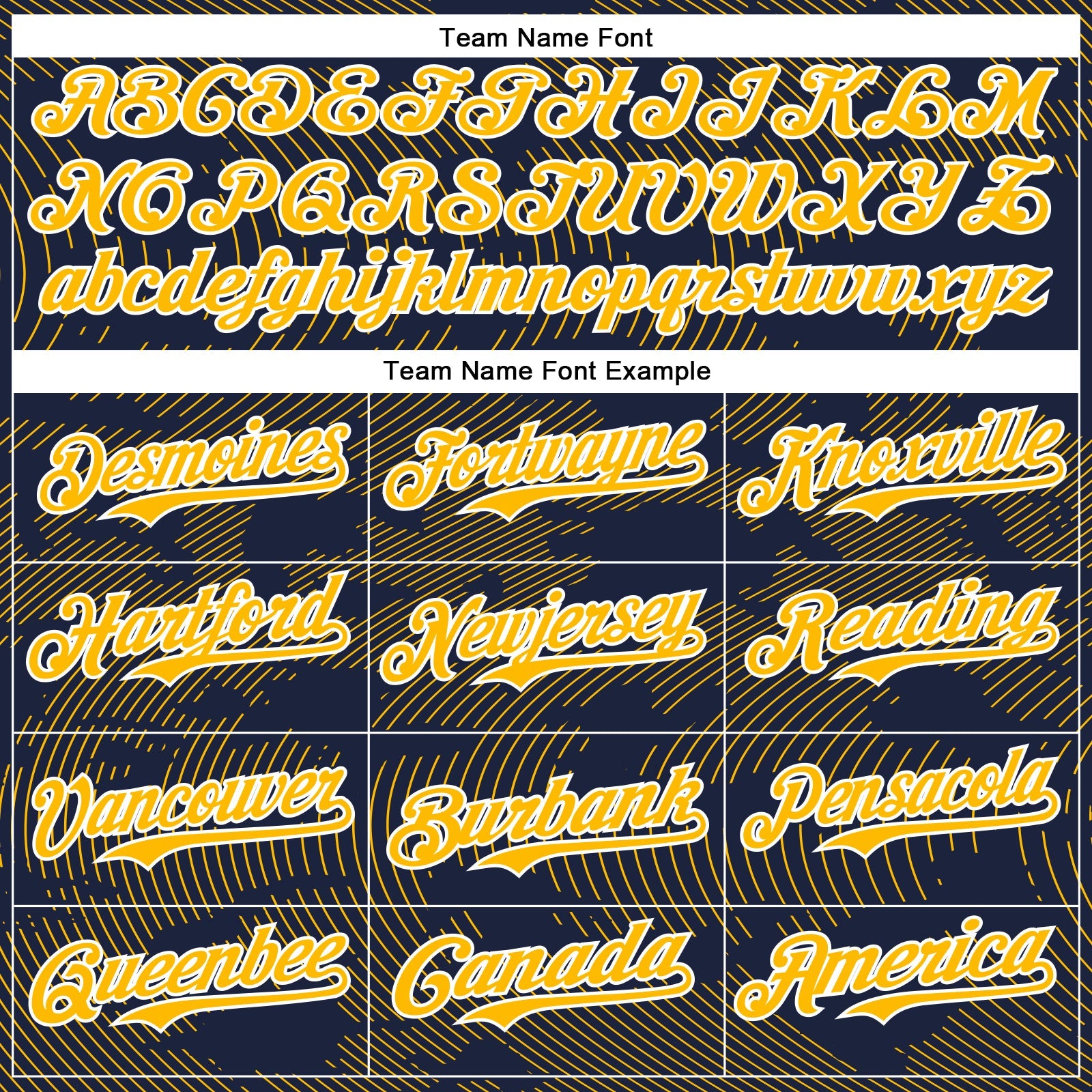 Custom Navy Gold-White Curve Lines Bomber Full-Snap Varsity Letterman Hoodie Jacket view 5