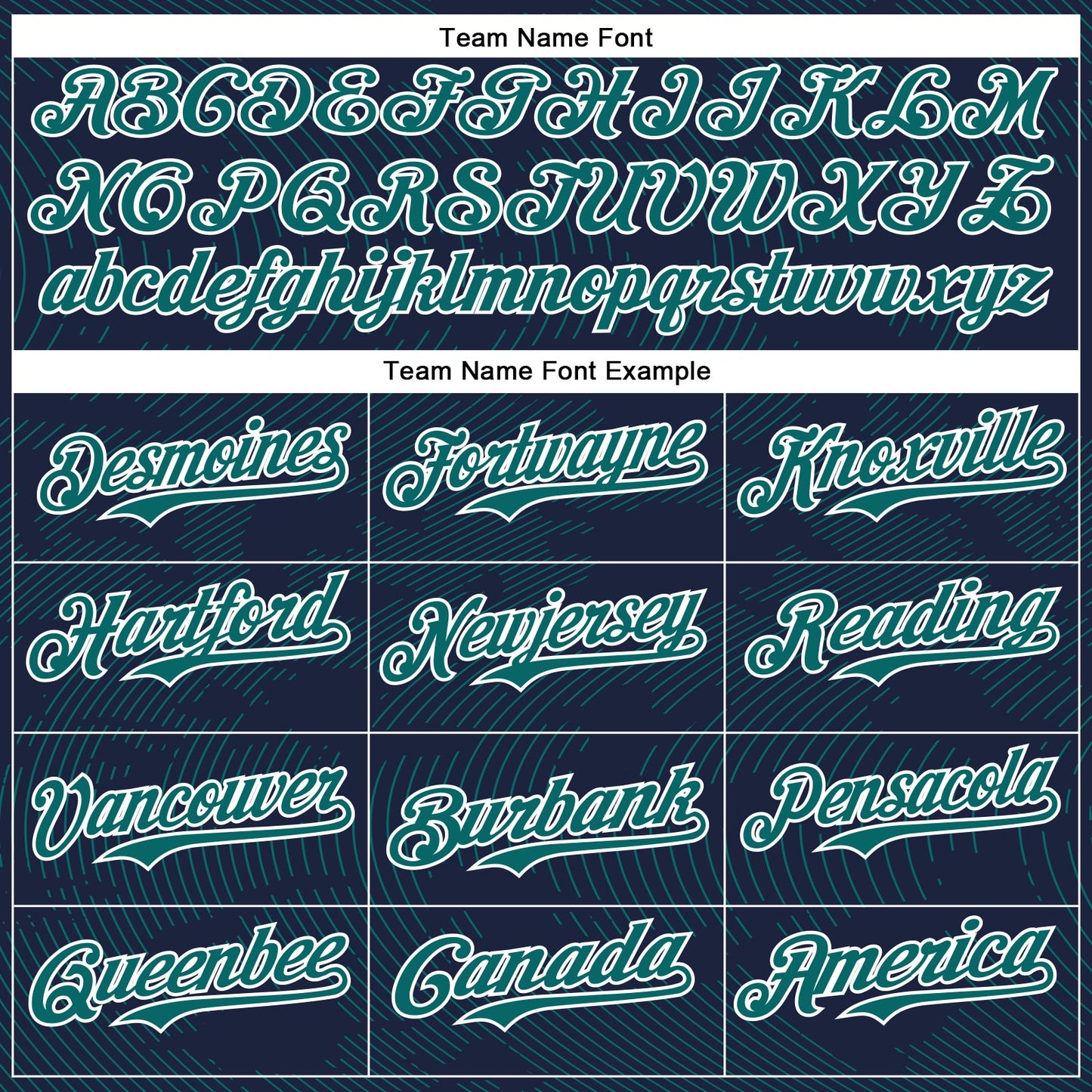 Custom Navy Teal-White Curve Lines Bomber Full-Snap Varsity Letterman Hoodie Jacket view 5