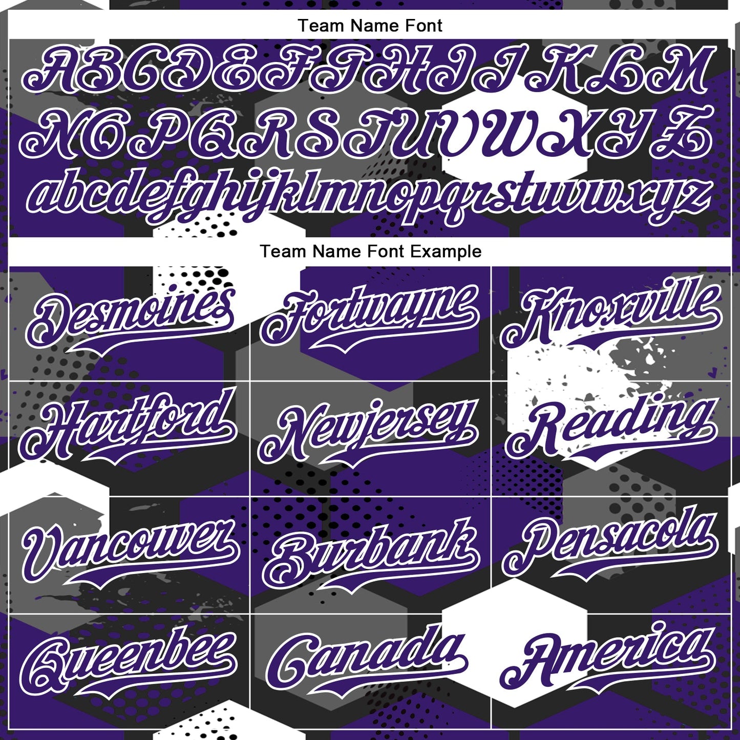 Custom Black Purple-White Geometric Shape Bomber Full-Snap Varsity Letterman Hoodie Jacket view 5
