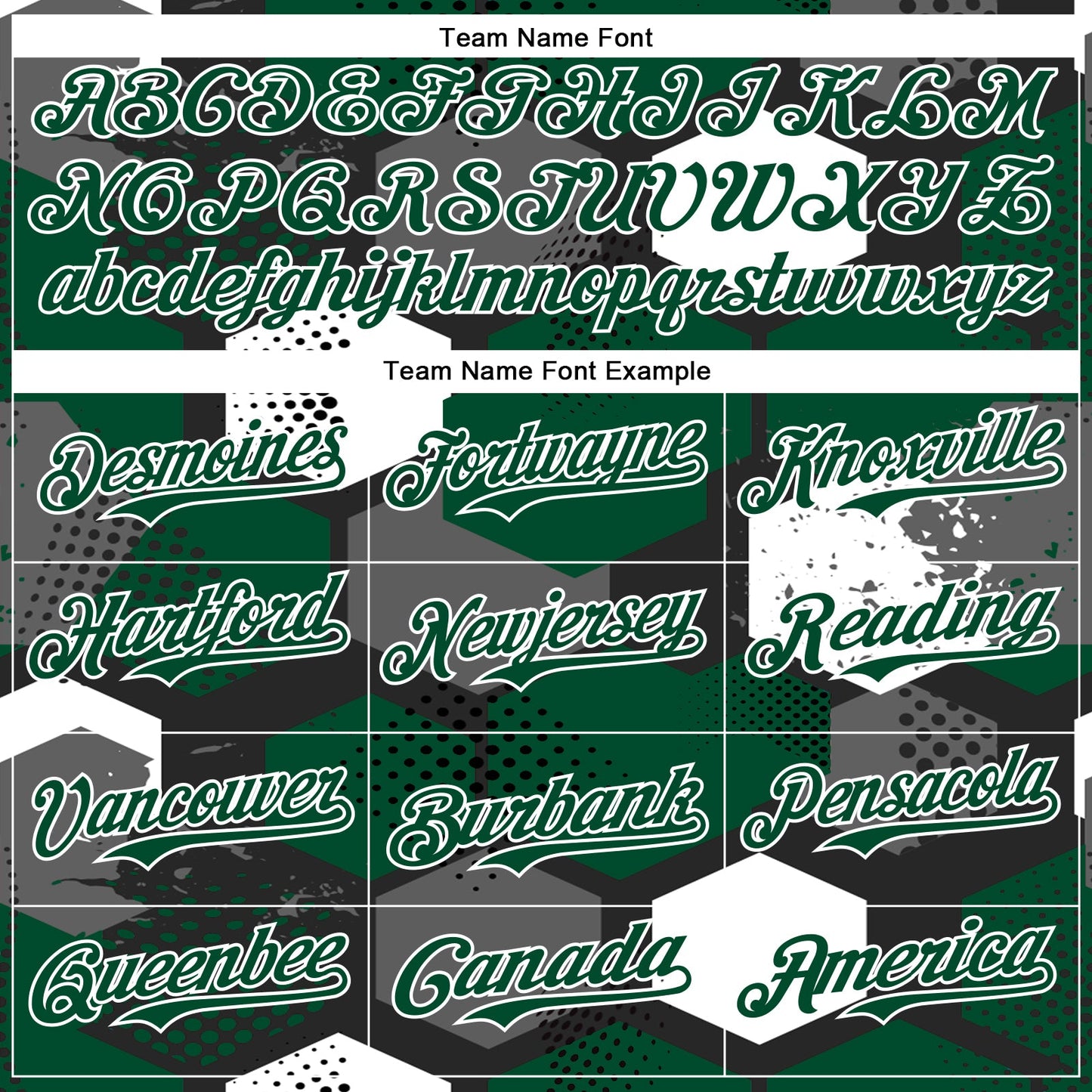 Custom Black Kelly Green-White Geometric Shape Bomber Full-Snap Varsity Letterman Hoodie Jacket view 5