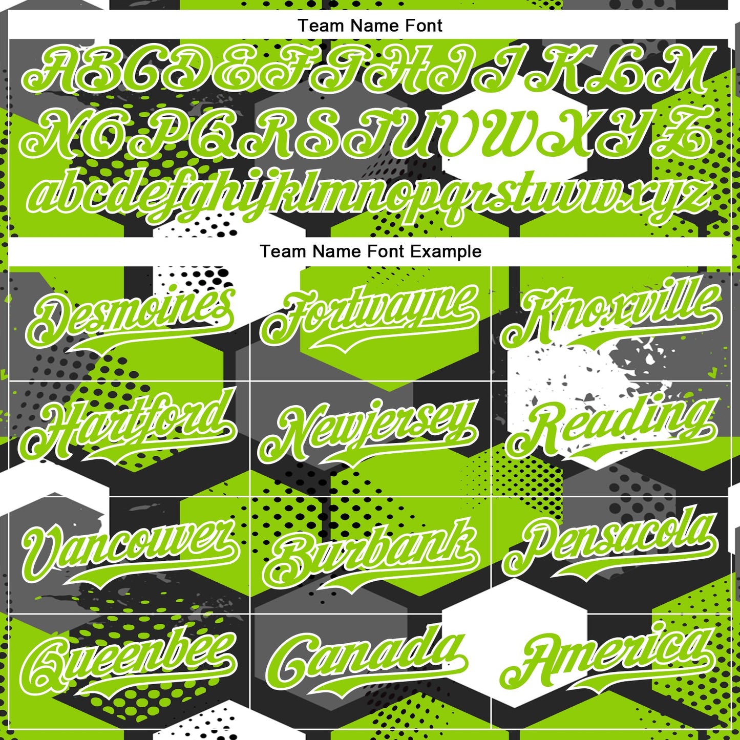 Custom Black Neon Green-White Geometric Shape Bomber Full-Snap Varsity Letterman Hoodie Jacket view 5