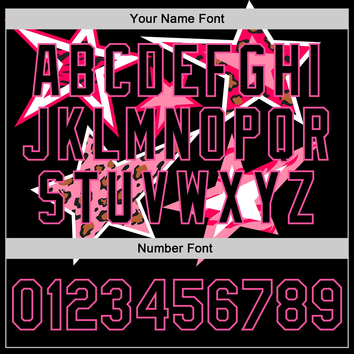 Custom Black Pink Y2K Stars Bomber Full-Snap Varsity Letterman Jacket view 6