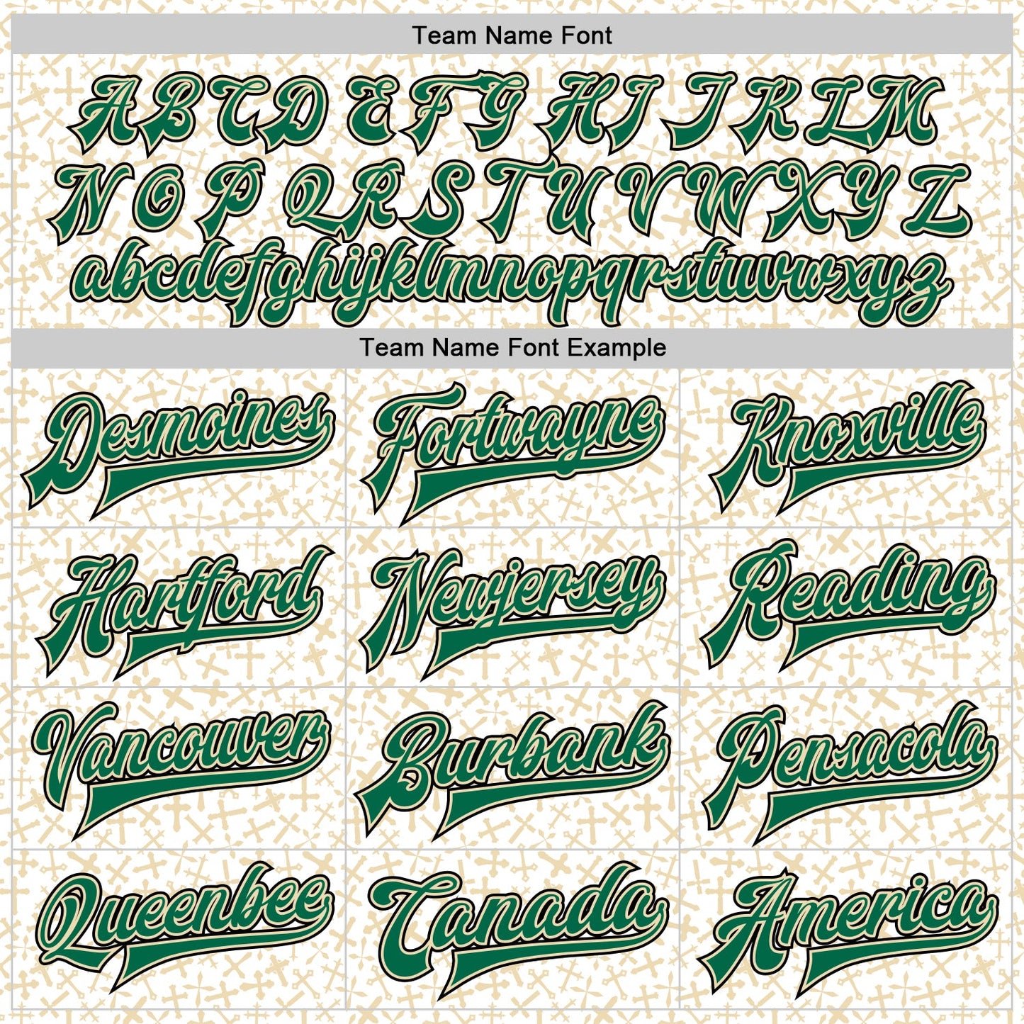Custom White Kelly Green Cream-Black Crosses Bomber Full-Snap Varsity Letterman Jacket view 5