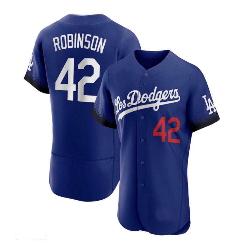 Los Angeles Dodgers #42 Jackie Robinson City Connect Authentic Player Jersey Baseball Jerseys - Main View