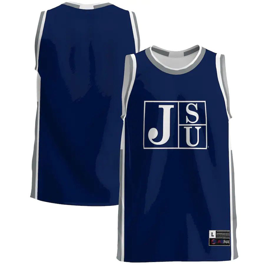 #1 J.State Tigers  Basketball Jersey Navy Stitched American College Jerseys - Main View