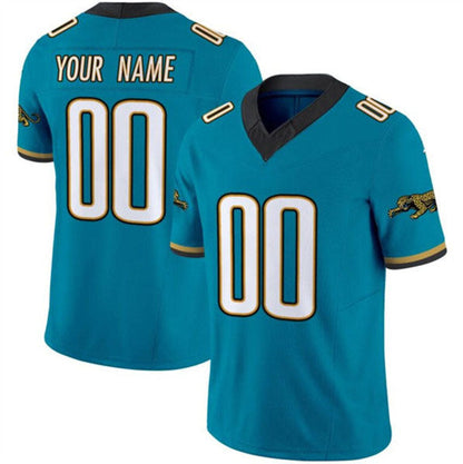 Custom J.Jaguars Active Player Teal 2024 F.U.S.E. Prowler Throwback Vapor Limited Stitched Football Jersey - Main View