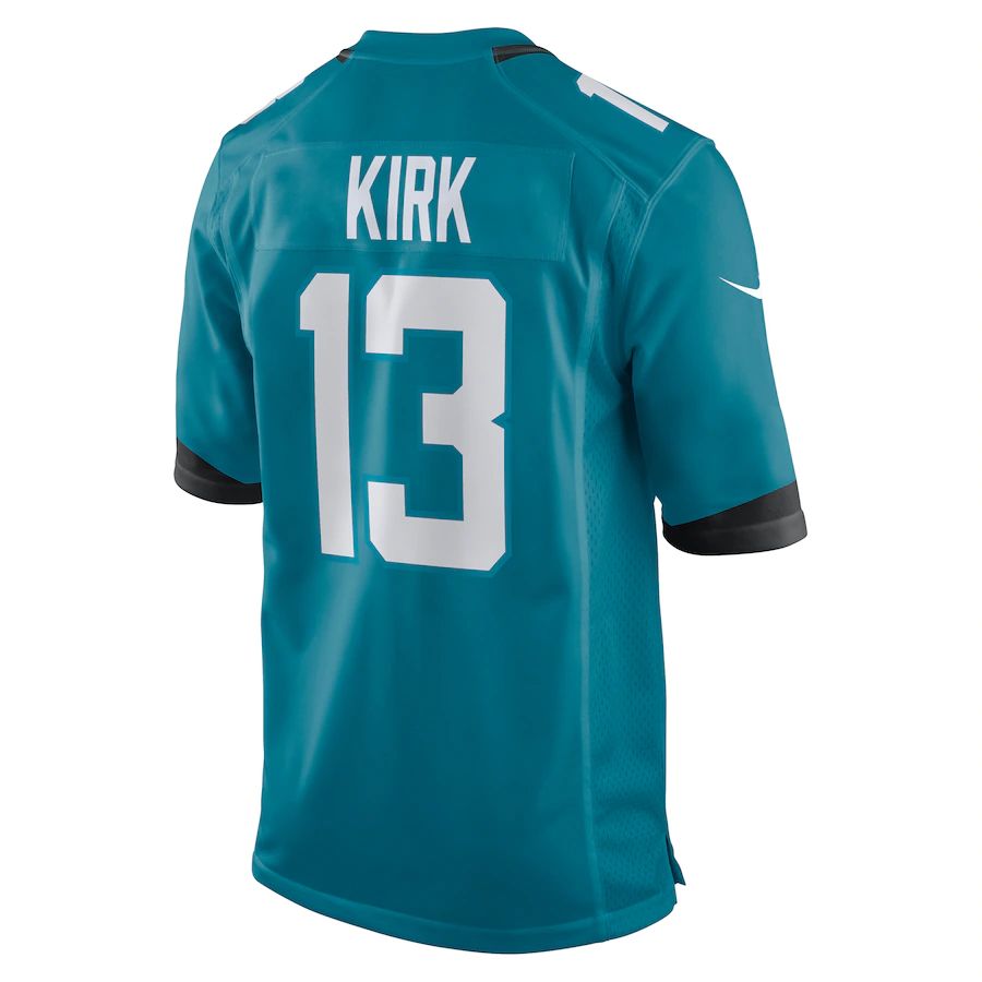J.Jaguars #13 Christian Kirk Teal Game Jersey Stitched American Football Jerseys - Main View