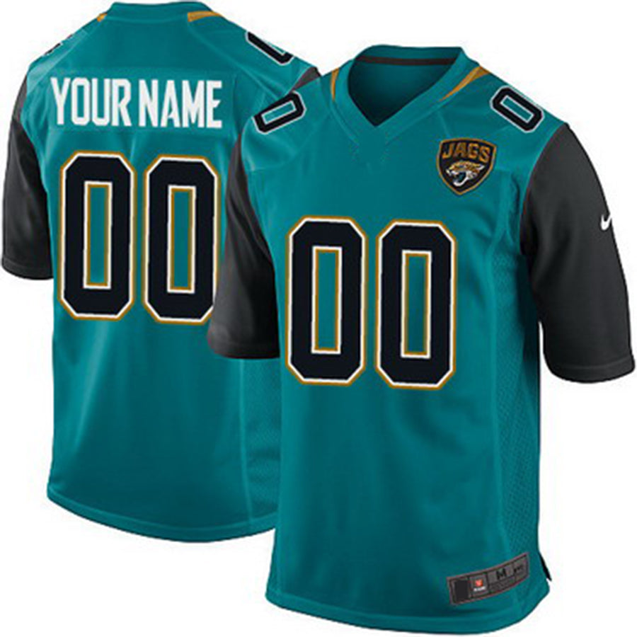 Custom J.Jaguars 2013 Green Game Jersey Stitched American Football Jerseys - Main View