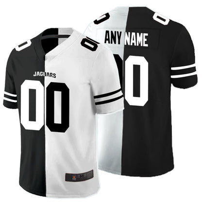 Custom J.Jaguars  Black And White Split Vapor Untouchable Limited Jersey Stitched American Football Jerseys - Main View