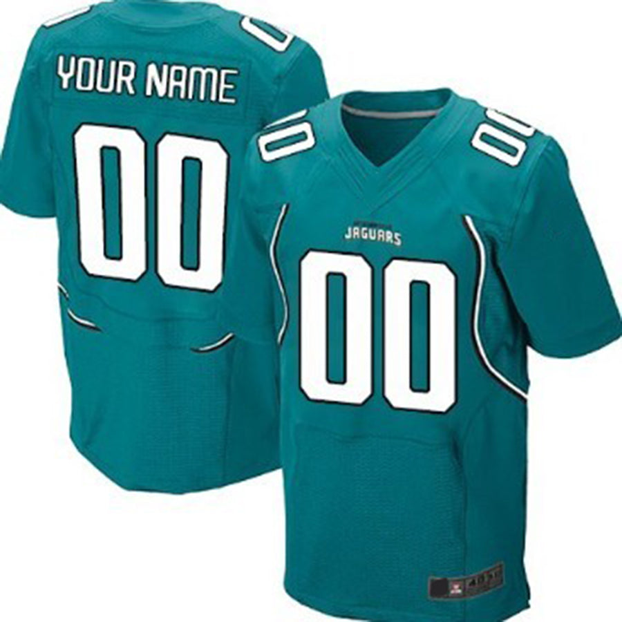 Custom J.Jaguars Green Elite Jersey Stitched American Football Jerseys - Main View