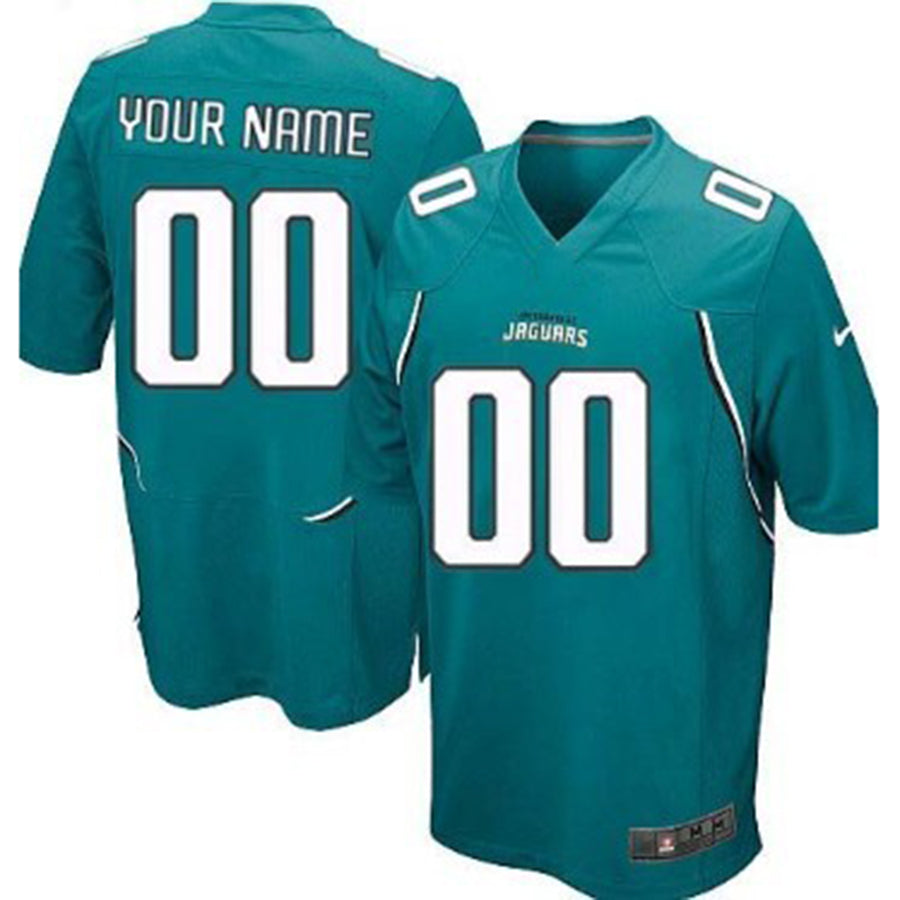 Custom J.Jaguars  Green Game Jersey Stitched American Football Jerseys - Main View