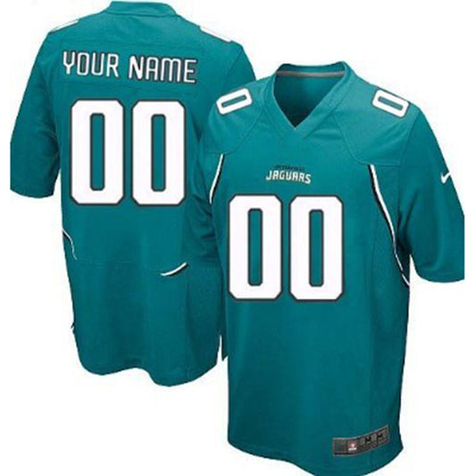 Custom J.Jaguars  Green Game Jersey Stitched American Football Jerseys - Main View