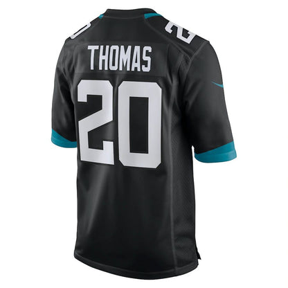 J.Jaguars #20 Daniel Thomas Black Game Jersey Stitched American Football Jerseys - Main View