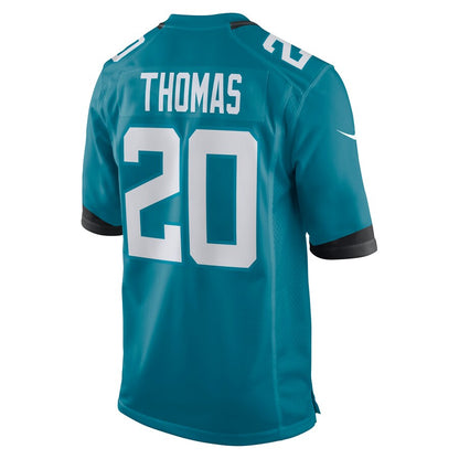 J.Jaguars #20 Daniel Thomas Teal Game Jersey Stitched American Football Jerseys - Main View
