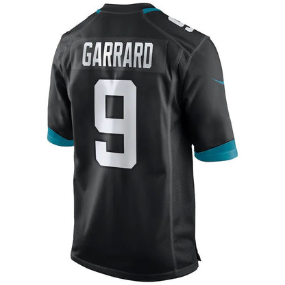 J.Jaguars #9 David Garrard Black Game Retired Player Jersey Stitched American Football Jerseys - Main View