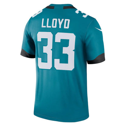 J.Jaguars #33 Devin Lloyd Teal Legend Jersey Stitched American Football Jerseys - Main View