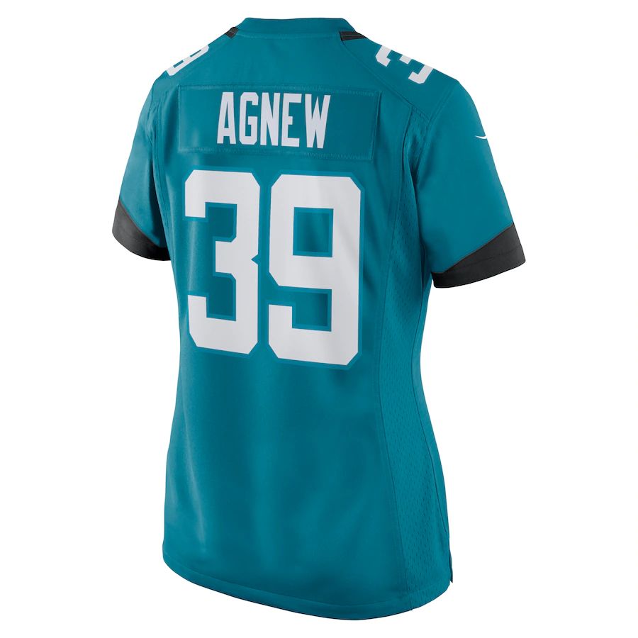 J.Jaguars #39 Jamal Agnew Teal Game Jersey Stitched American Football Jerseys - Main View