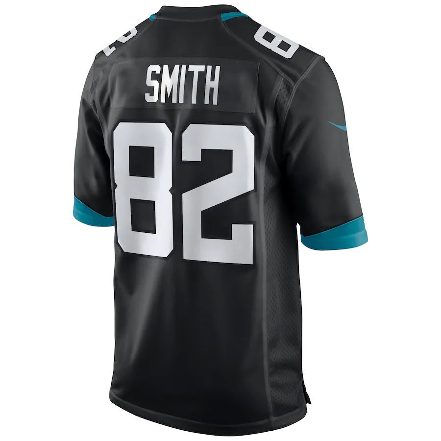 J.Jaguars #82 Jimmy Smith Black Game Retired Player Jersey Stitched American Football Jerseys - Main View