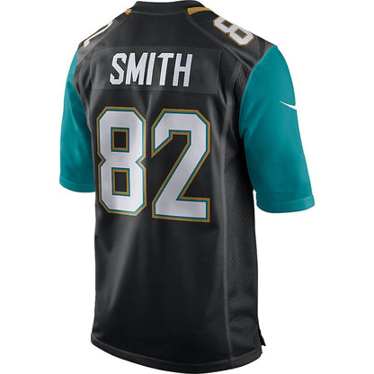 J.Jaguars #82 Jimmy Smith Black Retired Player Game Jersey Stitched American Football Jerseys - Main View