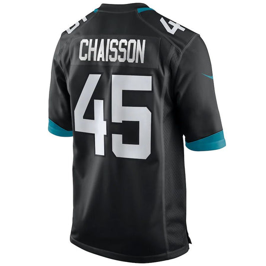 J.Jaguars #45 K'Lavon Chaisson Black Game Jersey Stitched American Football Jerseys - Main View