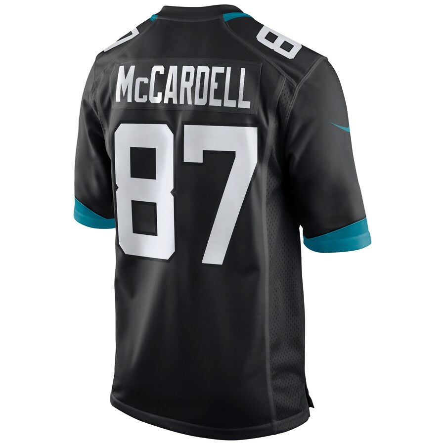 J.Jaguars #87 Keenan McCardell Black Game Retired Player Jersey Stitched American Football Jerseys - Main View