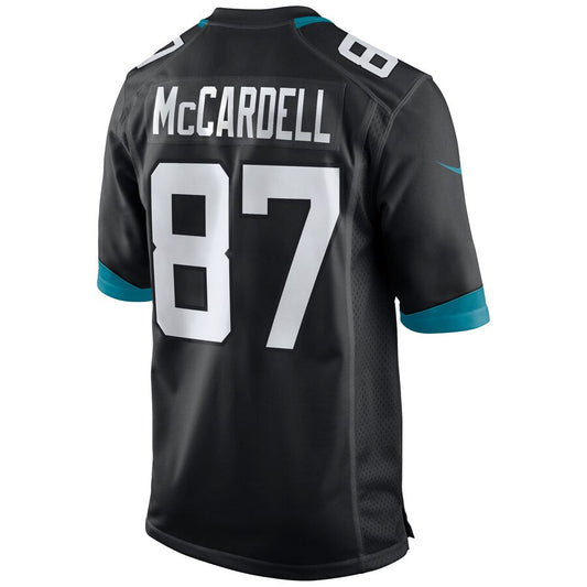 J.Jaguars #87 Keenan McCardell Black Game Retired Player Jersey Stitched American Football Jerseys - Main View