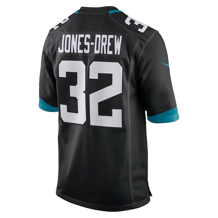 J.Jaguars #32 Maurice Jones-Drew Black Game Retired Player Jersey Stitched American Football Jerseys - Main View