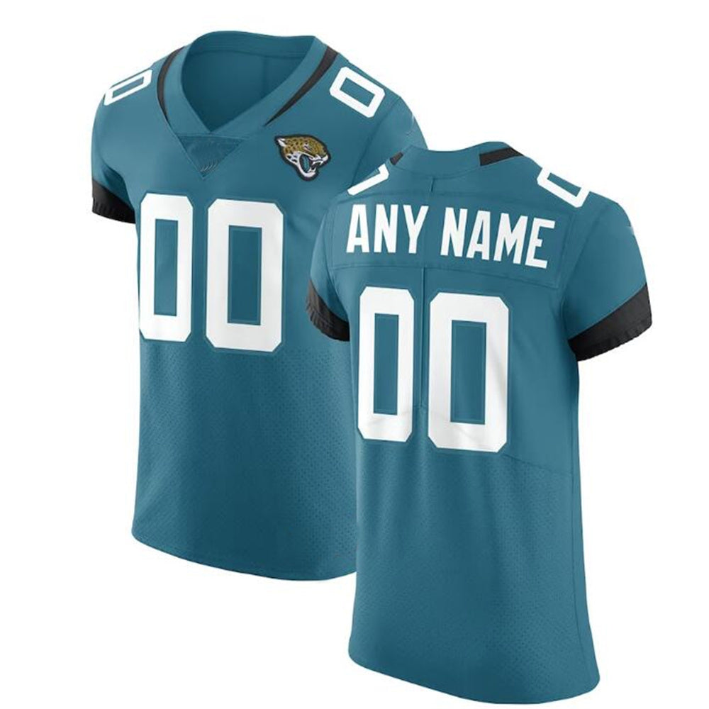 Custom J.Jaguars Teal Vapor Untouchable Elite Jersey Stitched American Football Jerseys - Main View