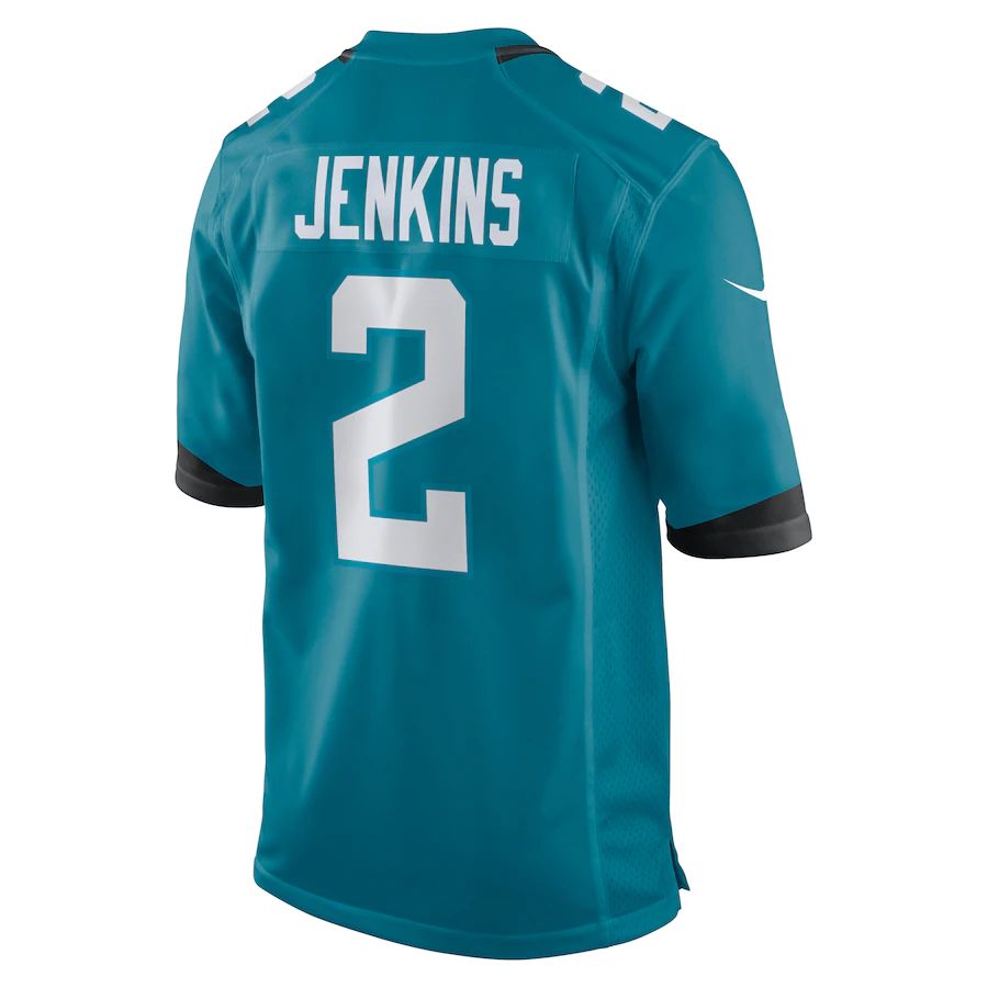 J.Jaguars #2 Rayshawn Jenkins Teal Game Player Jersey Stitched American Football Jerseys - Main View