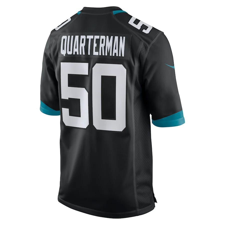 J.Jaguars #50 Shaquille Quarterman Black Game Jersey Stitched American Football Jerseys - Main View
