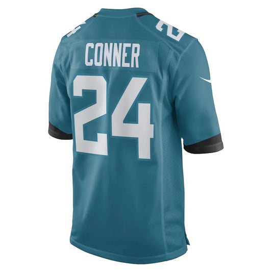 J.Jaguars #24 Snoop Conner Teal Game Player Jersey Stitched American Football Jerseys - Main View