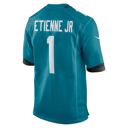 J.Jaguars #1 Travis Etienne Teal Game Jersey Stitched American Football Jerseys - Main View