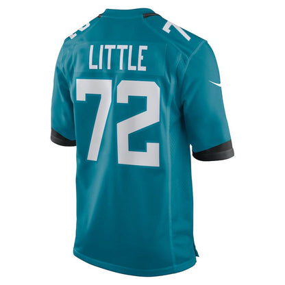 J.Jaguars #72 Walker Little Teal Game Jersey Stitched American Football Jerseys - Main View