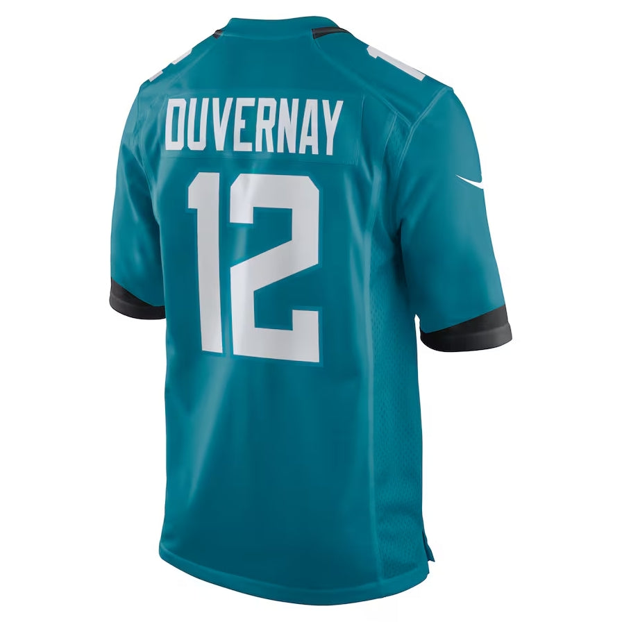 J.Jaguars #12 Devin Duvernay Alternate Game Jersey - Teal American Football Jersey - Main View
