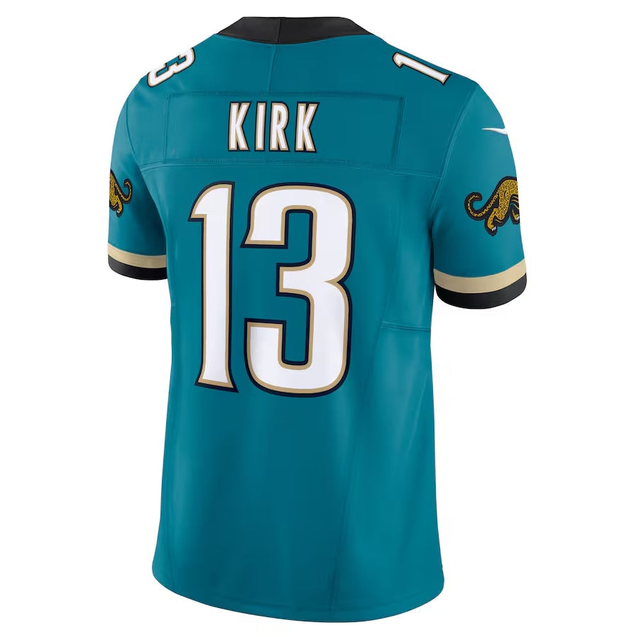 J.Jaguars #13 Christian Kirk Prowler Throwback Vapor F.U.S.E. Limited Jersey - Teal Football Jerseys - Main View