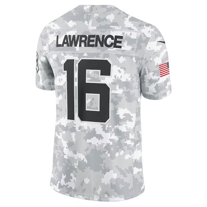 J.Jaguars #16 Trevor Lawrence Arctic Camo 2024 Salute to Service Limited Stitched American Football Jerseys - Main View