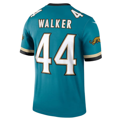 J.Jaguars #44 Travon Walker Prowler Throwback Legend Jersey - Teal Football Jerseys - Main View