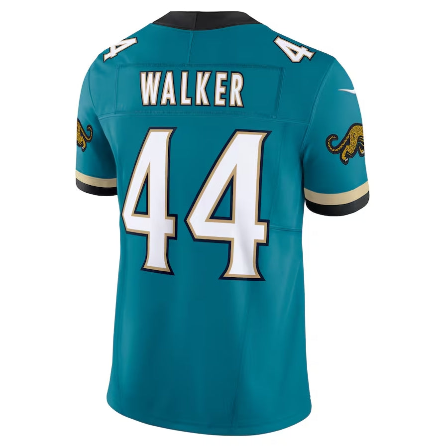 J.Jaguars #44 Travon Walker Prowler Throwback Vapor F.U.S.E. Limited Jersey - Teal Football Jerseys - Main View