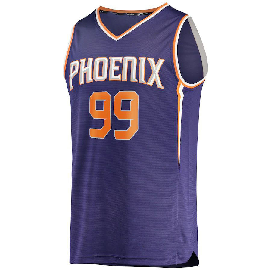 P.Suns #99 Jae Crowder Fanatics Branded  2021-22 Fast Break Replica Jersey Icon Edition Purple Stitched American Basketball Jersey - Main View