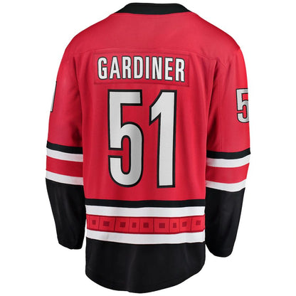 C.Hurricanes #51 Jake Gardiner Fanatics Branded Home Breakaway Player Jersey Red Stitched American Hockey Jerseys - Main View