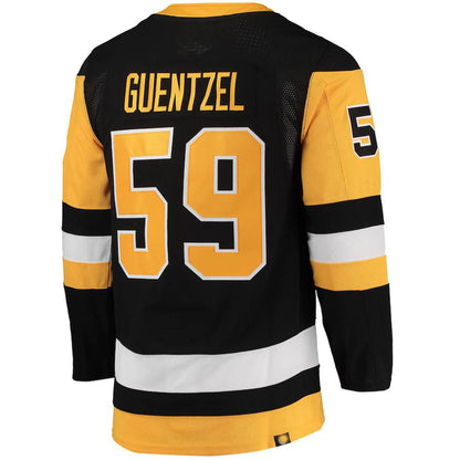 P.Penguins #59 Jake Guentzel Home Primegreen Authentic Pro Player Jersey Black Stitched American Hockey Jerseys - Main View