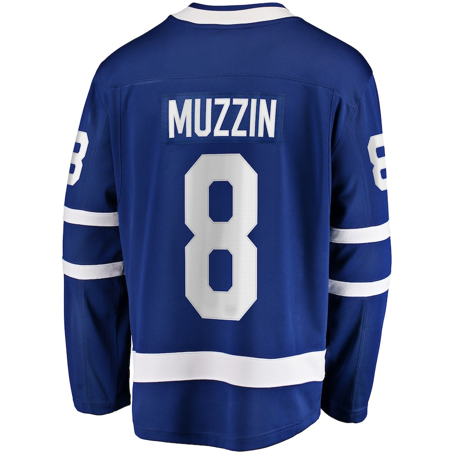 T.Maple Leafs #8 Jake Muzzin Fanatics Branded Replica Player Jersey  Blue Stitched American Hockey Jerseys - Main View