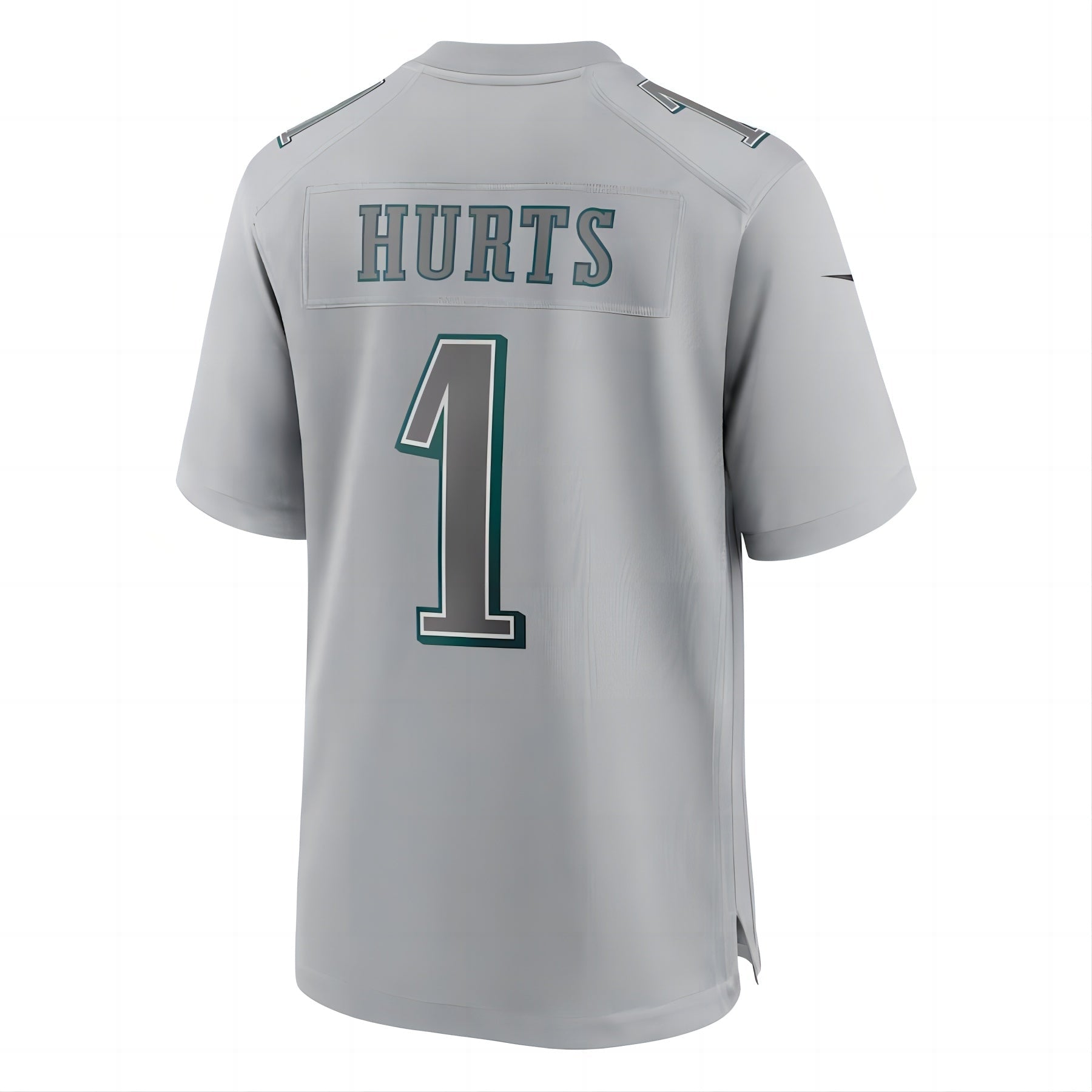 P.Eagles #1 Jalen Hurts Atmosphere Fashion Game Jersey Gray Stitched American Football Jerseys - Main View